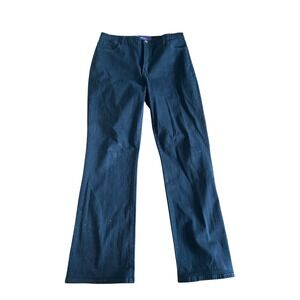 NYDJ‎ Not Your Daughter's Jeans Black Studded Straight Leg Jeans Size 14
